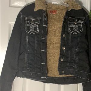 Jean Jacket with fur!🧥